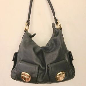 Authentic Marc Jacobs Black Leather Handbag
